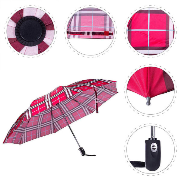 ร่มลายสก๊อต tartan พิมพ์แบบกำหนดเอง